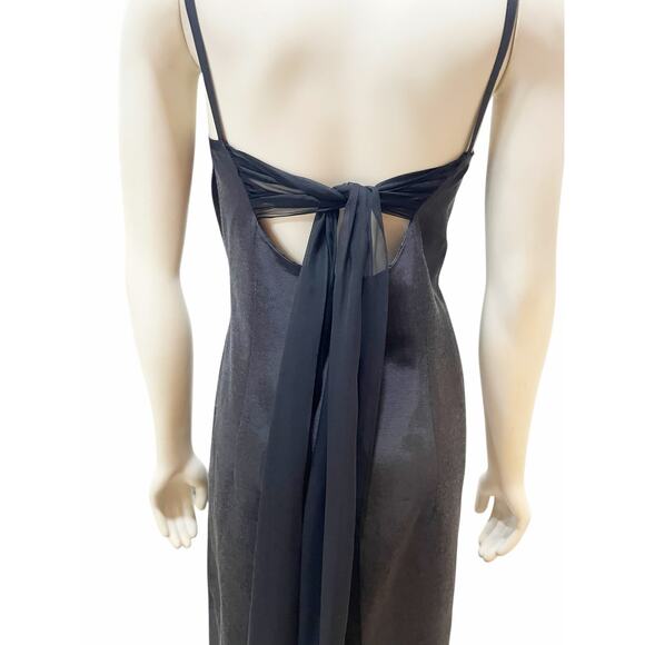 Douglas Hannant Insignia Little Black Dress Minimal Tor Back Sz 6 - Picture 7 of 10